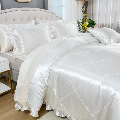 KING COMFORTER SET with SILK-LIKE SHEET SET