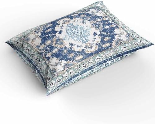 ZOE GARDEN Southwestern Blue Duvet Cover Set Queen 3Pcs