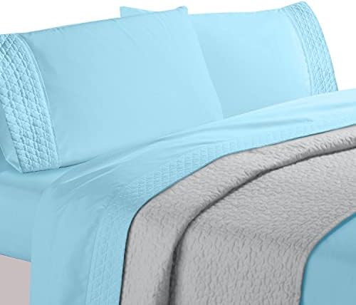 Elegant Comfort 4-Piece Quilted Bed Sheet Set