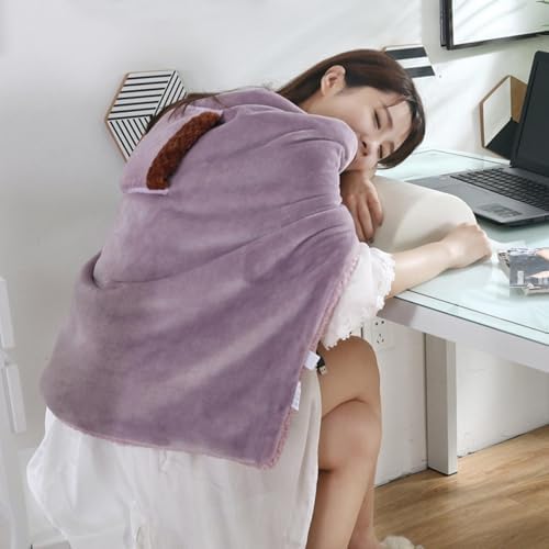 USB Rechargeable Electric Throw Blanket with Temperature Control