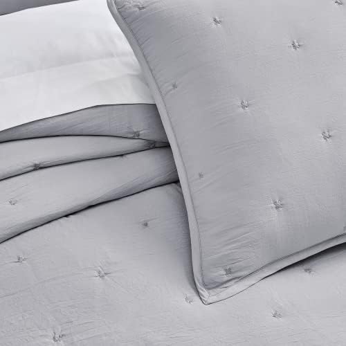 BOURINA 3-Piece Oversized King Quilt Set with Star Embroidery 1