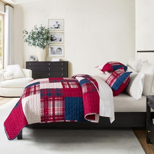 DURLENGEN Boho Quilt Set King 3Pcs