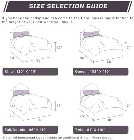 Better Trends 3-Piece Chenille Bedspread Set for Mom