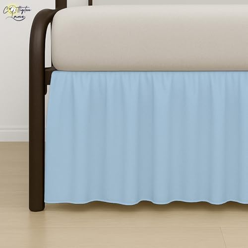 Cottington Lane Light Blue Daybed Skirt 14 Inch Drop Twin Size