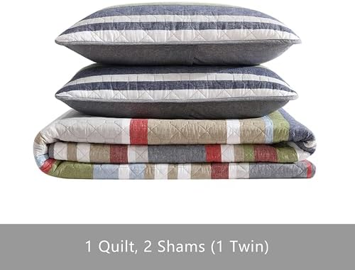Eddie Bauer Quilt Set - Salmon Ladder Multi King