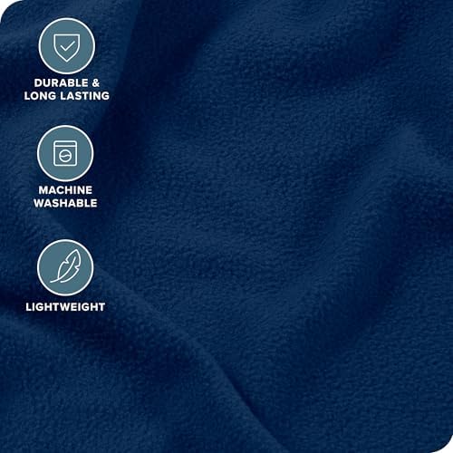 Bare Home Super Soft Fleece Sheet Set Twin XL Dark Blue