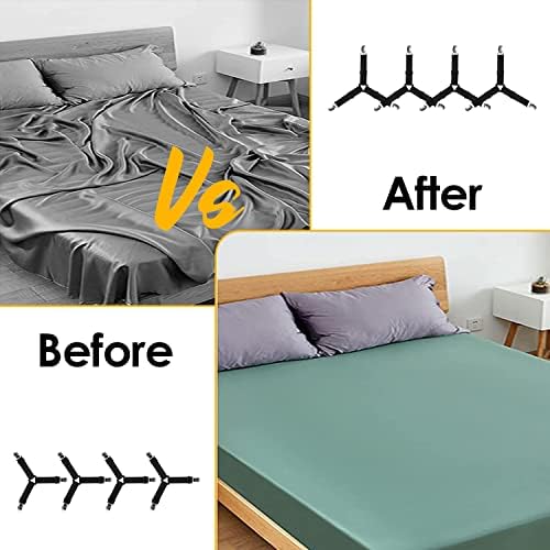 DORARA 8 Pack Bed Sheet Holder Straps