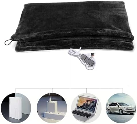 USB Heated Blanket with 3 Heat Levels for Winter Comfort