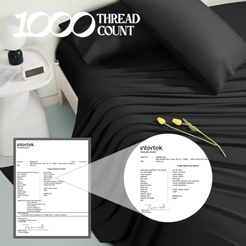 1000 Thread Count Egyptian Cotton King Size Sheets Set