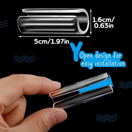 Yookeer 12 Pcs Clear Bed Sheet Grippers