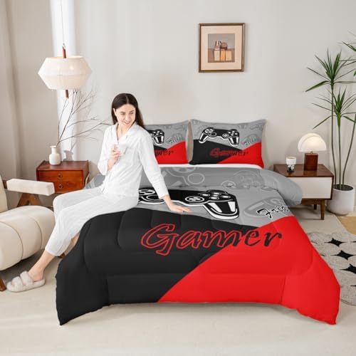 Feelyou Gamer Comforter Set for Boys Teens