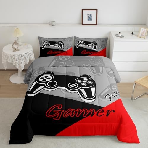 Feelyou Gamer Comforter Set for Boys Teens