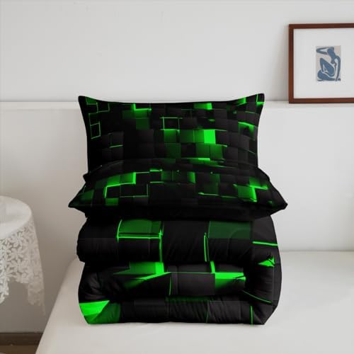Erosebridal Queen Comforter Set Neon Geometric