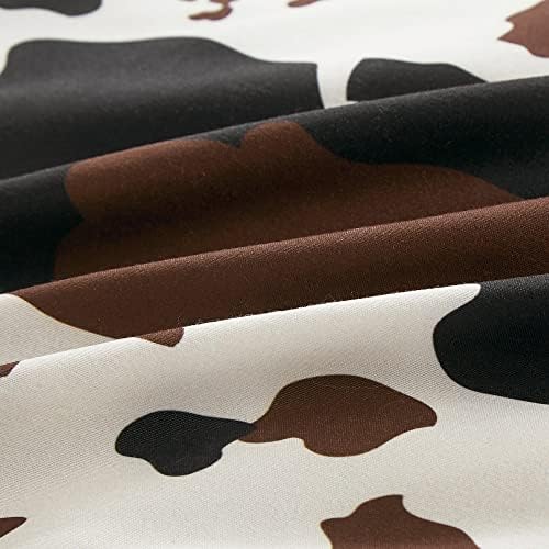 Linen Mart Rustic Cowhide Comforter Set Twin