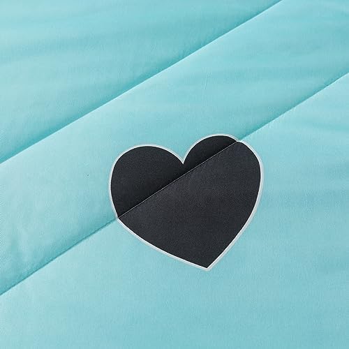 Heart Pattern Girls Comforter Set Twin Size