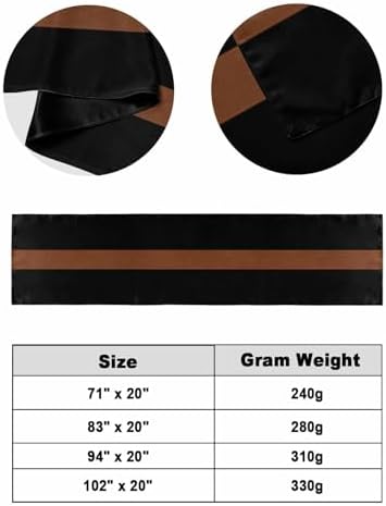 Homechoid Black Stripes Bed Runner for King Size Bed