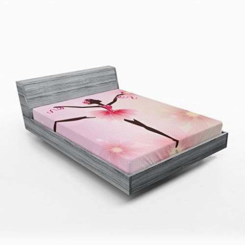 Ambesonne California King Fitted Sheet with Tutu Design