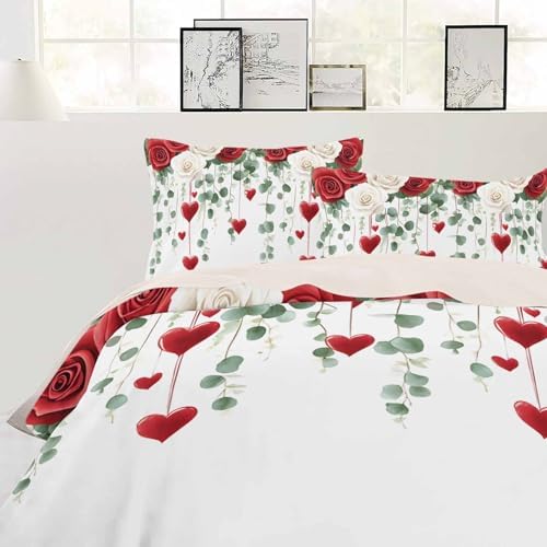 ZOE GARDEN Valentines Bed Duvet Cover Twin Set