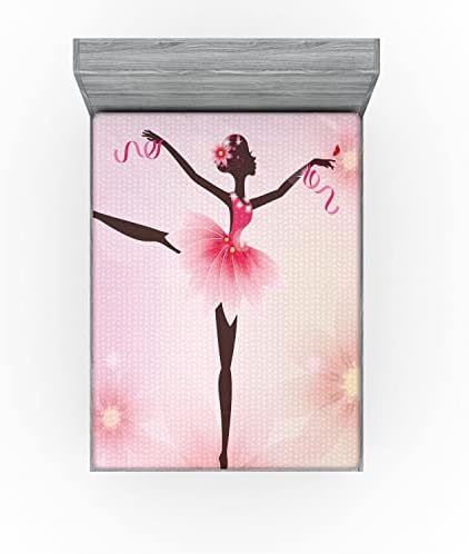 Ambesonne California King Fitted Sheet with Tutu Design