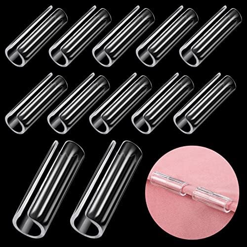 Yookeer 12 Pcs Clear Bed Sheet Grippers