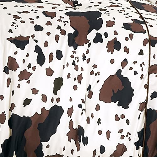 Linen Mart Rustic Cowhide Comforter Set Twin