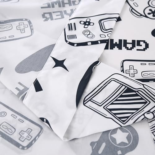 SDIII White Gamer Duvet Cover Set Twin with Pillowcases
