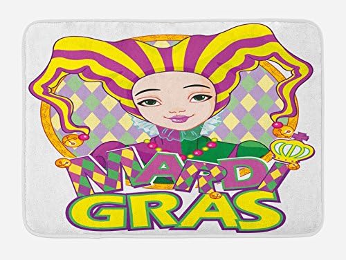 Ambesonne Mardi Gras Bath Mat 302 x 20