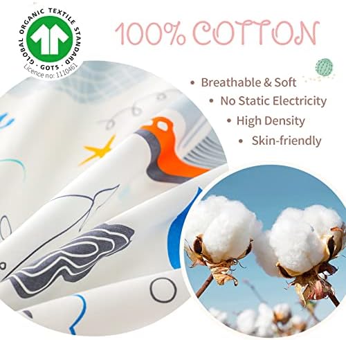 SimpleOpulence 3-Piece Organic Cotton Duvet Set with Zipper Closure