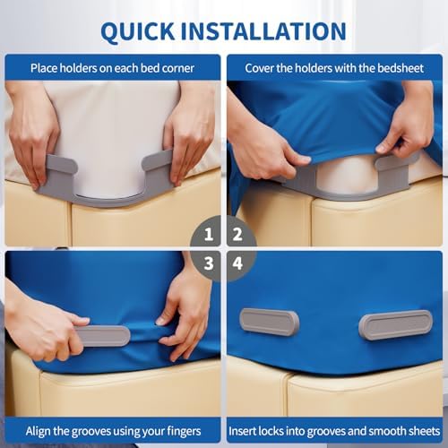 AUKCLAX Grey Sheet Holder with Lock Strips