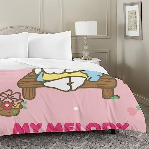 DIEZ Cute Bunny Comforter Set for Kids Queen Size