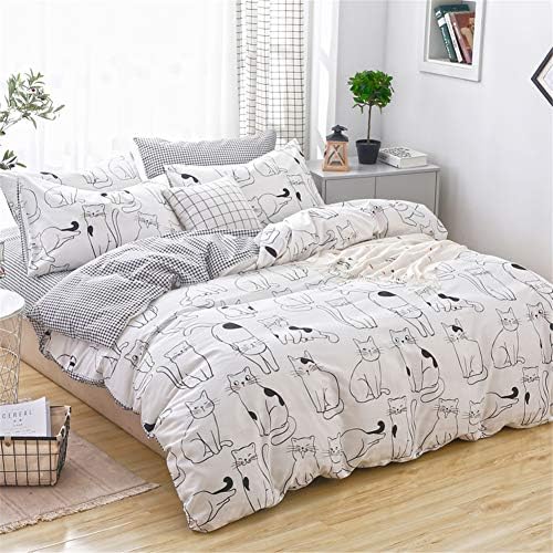 Cats Duvet Cover Set Twin - 100 Cotton