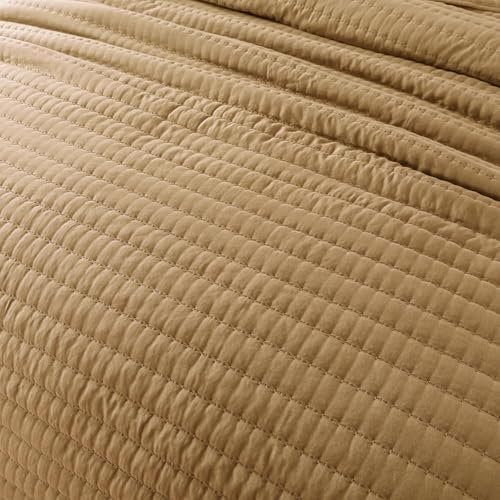 ROARINGWILD Pumpkin Yellow Twin Quilt Set with Pillow Sham 1