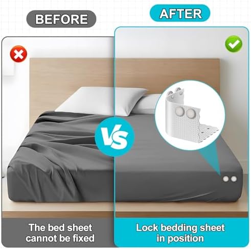 VICAMB 4 Pack Sheet Fasteners with Lock Clips