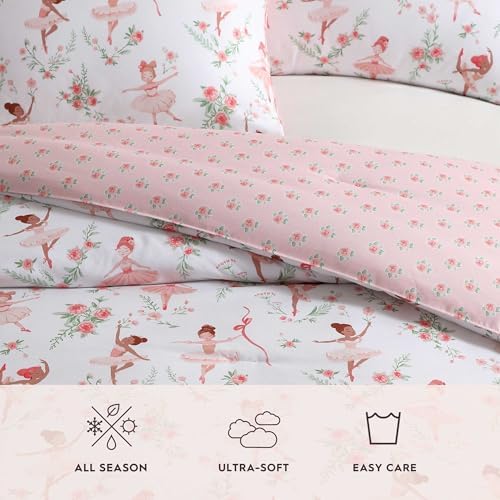 Laura Ashley Kids Comforter Set - Ballerina Divas Pink Twin