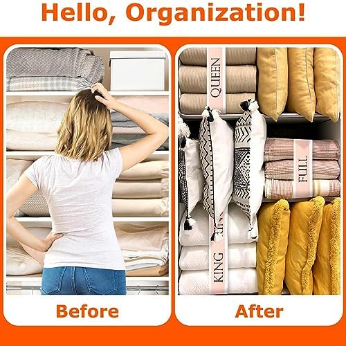 Kelofty Bed Sheet Organizers 4Pcs King Size