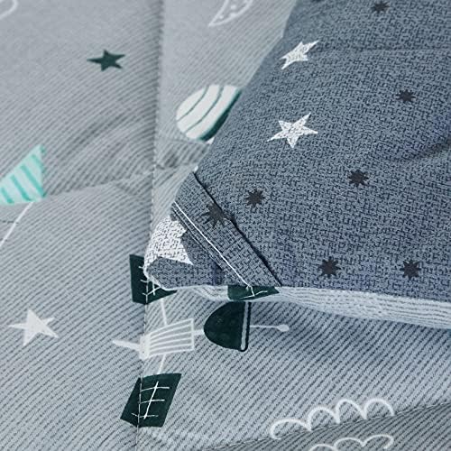 Brandream Kids Space Bedding Set Queen 3-Piece