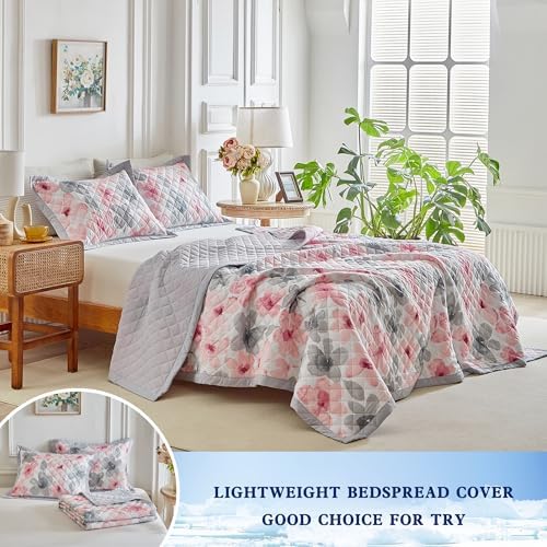 Cooling Quilt Set Queen Size Reversible Floral