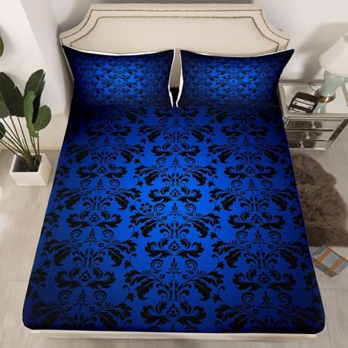 Manfei Paisley Flowers Kids Fitted Sheet Set