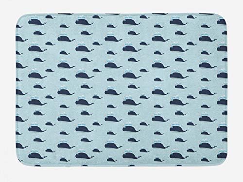 Ambesonne Nautical Cartoon Plush Bath Mat