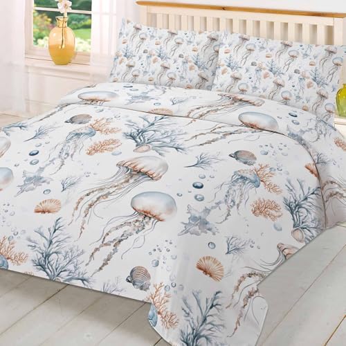 3-Piece Queen Duvet Cover Set with Zipper and Pillowcases 1
