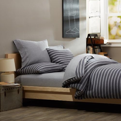 DESTINY 100 Cotton Twin XL Sheet Set - 3 PC Grey