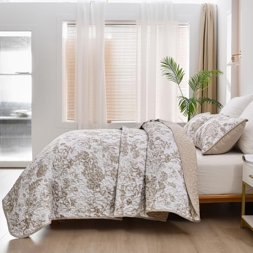 WONGS BEDDING Botanical Quilt Set California King