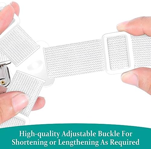 Tuyeabc Bed Sheet Straps 3 PCS Adjustable Crisscross Clips