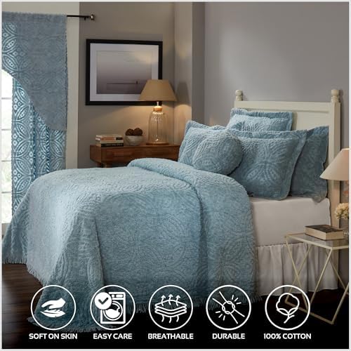 Better Trends 3-Piece Chenille Bedspread Set for Mom