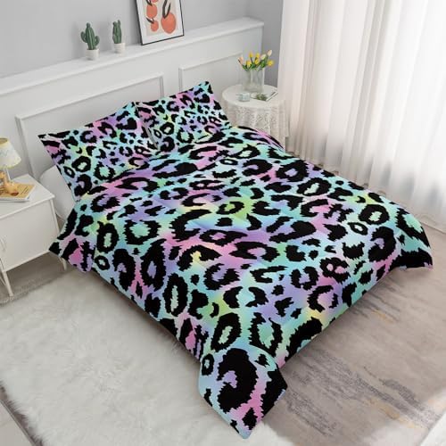 Smell Sunshine Kids Comforter Set Leopard Print Twin