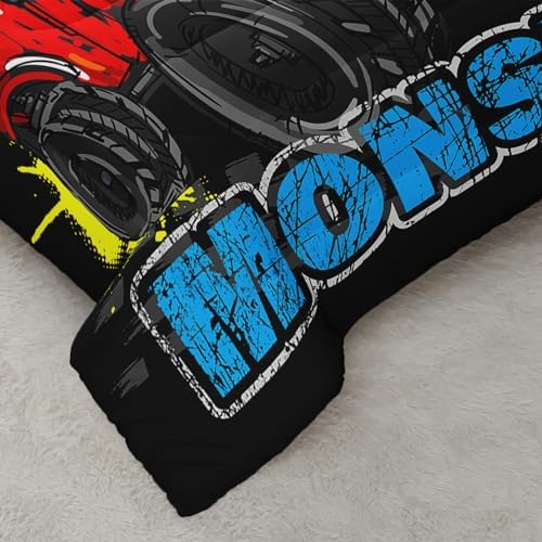QOOMO Truck Comforter Set for Kids Twin Size