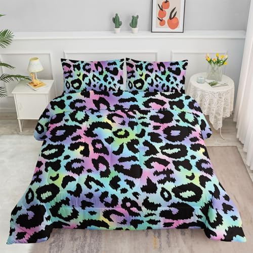 Smell Sunshine Kids Comforter Set Leopard Print Twin