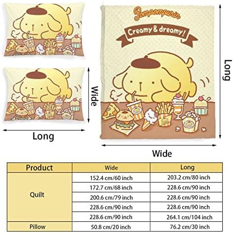 DIEZ Pompompurin Bedding Set for Girls