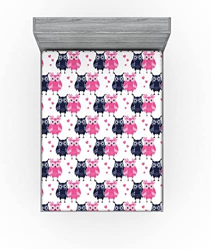 Ambesonne Owl Fitted Sheet California King
