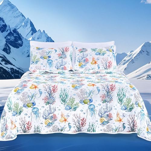 Uspring Double-Sided Cooling Quilt Set Queen Size